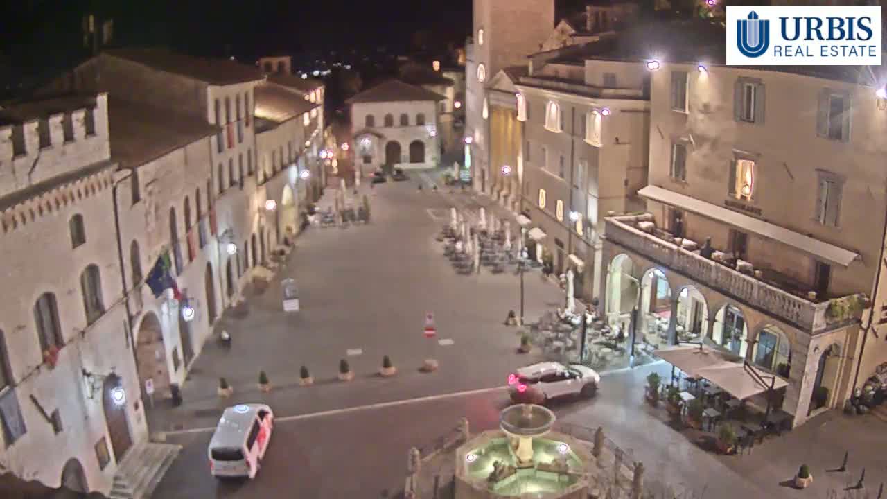 Assisi Piazza del Comune Square - Perugia, Umbria, Italy