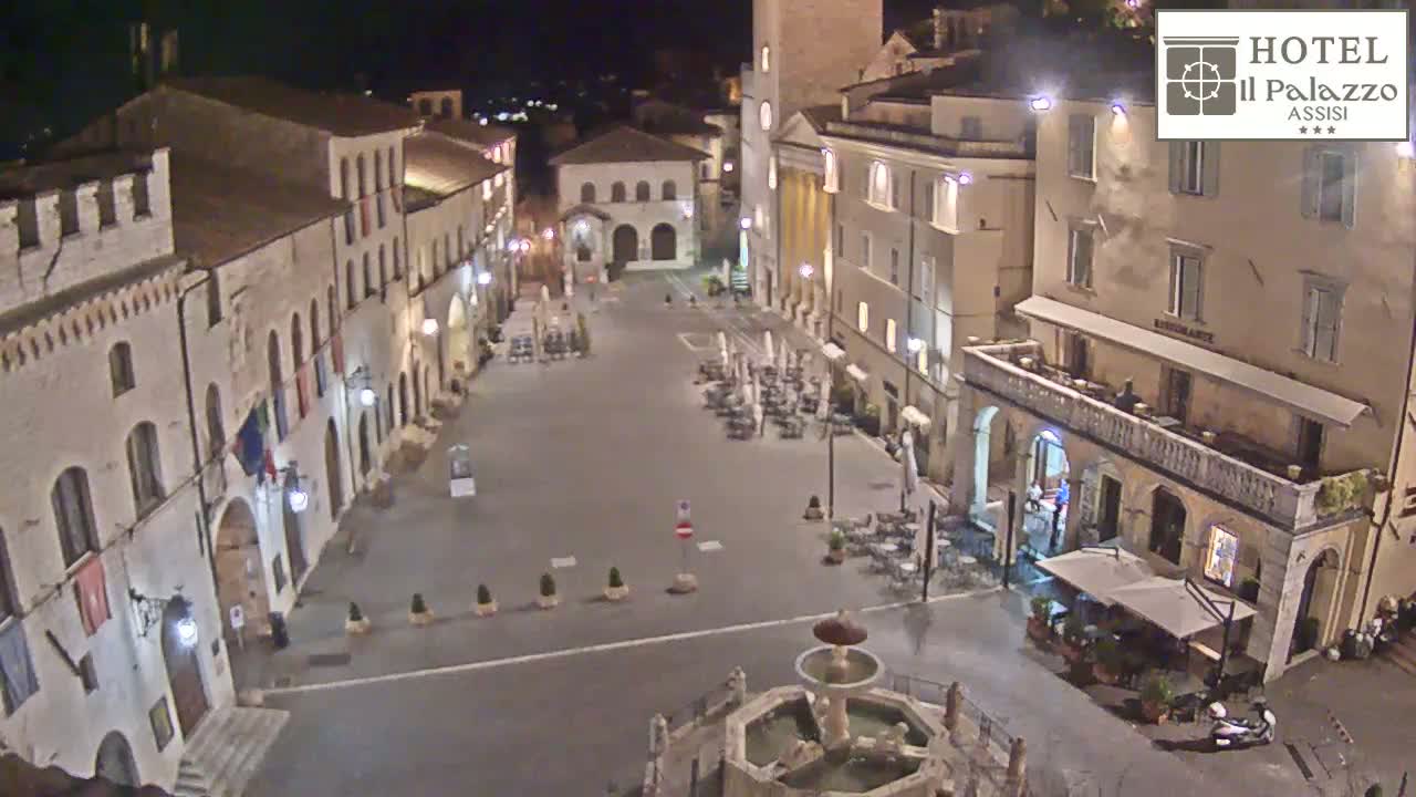 Assisi Piazza del Comune Square - Perugia, Umbria, Italy