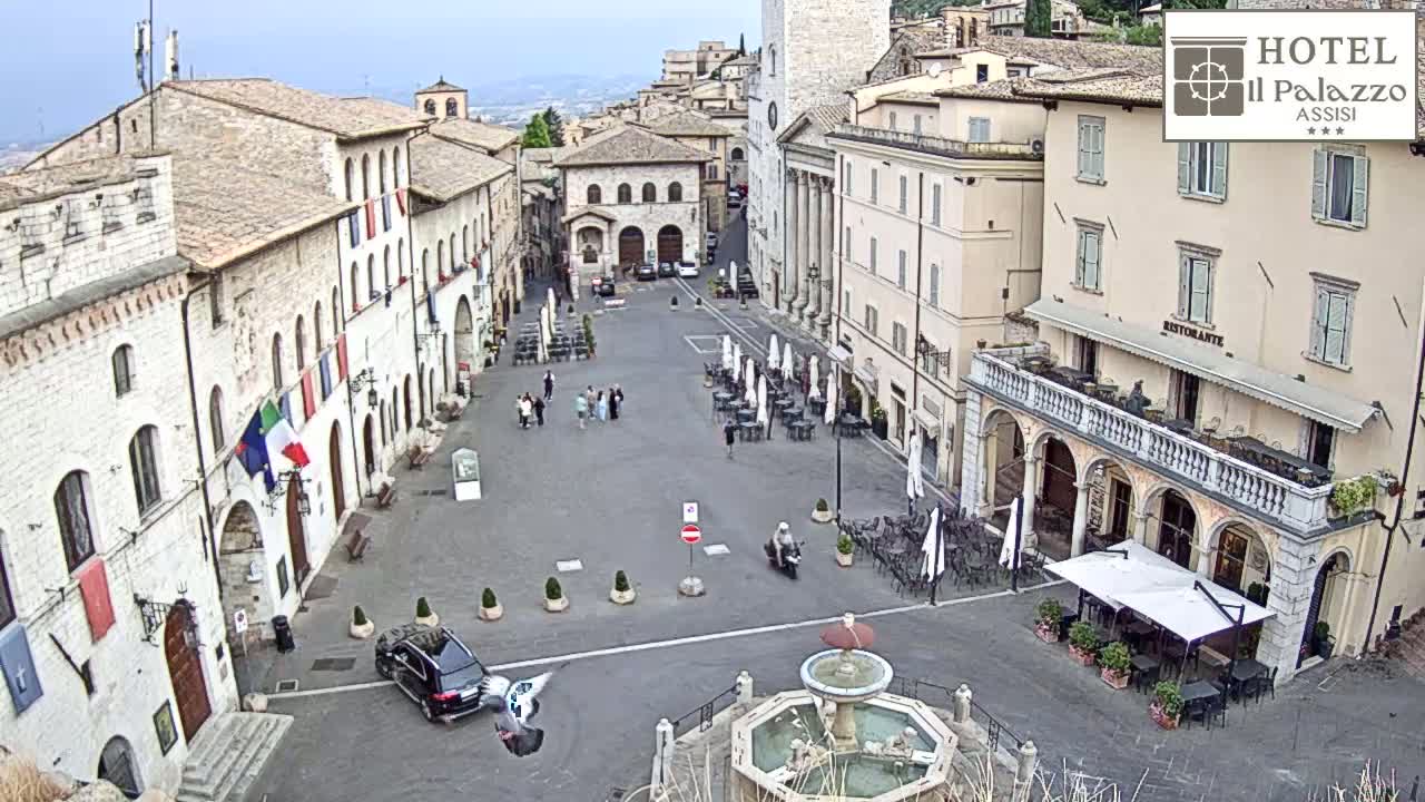 Assisi Piazza del Comune Square - Perugia, Umbria, Italy