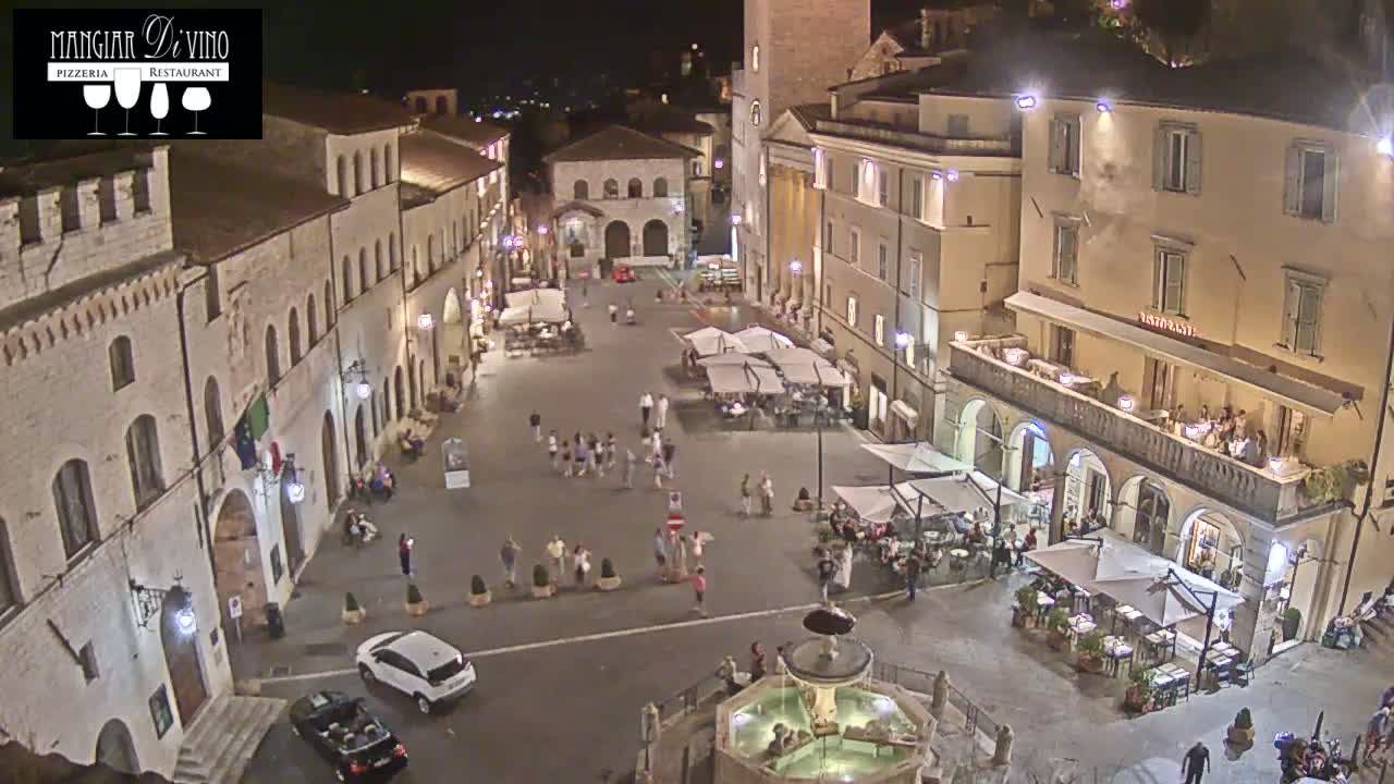Assisi Piazza del Comune Square - Perugia, Umbria, Italy