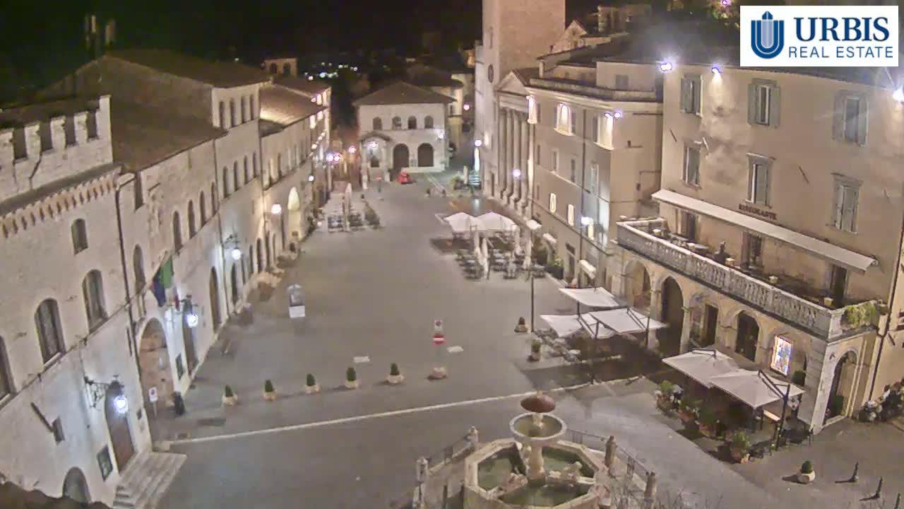 Assisi Piazza del Comune Square - Perugia, Umbria, Italy