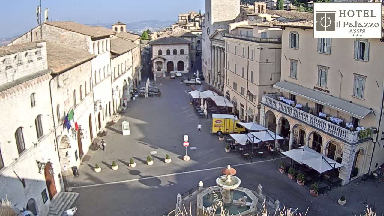 Assisi Piazza del Comune Square - Perugia, Umbria, Italy