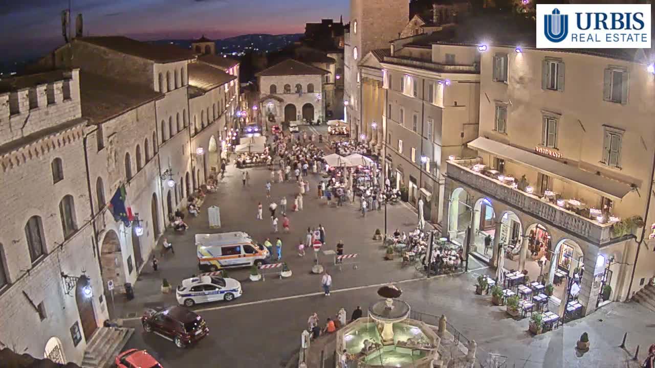 Assisi Piazza del Comune Square - Perugia, Umbria, Italy