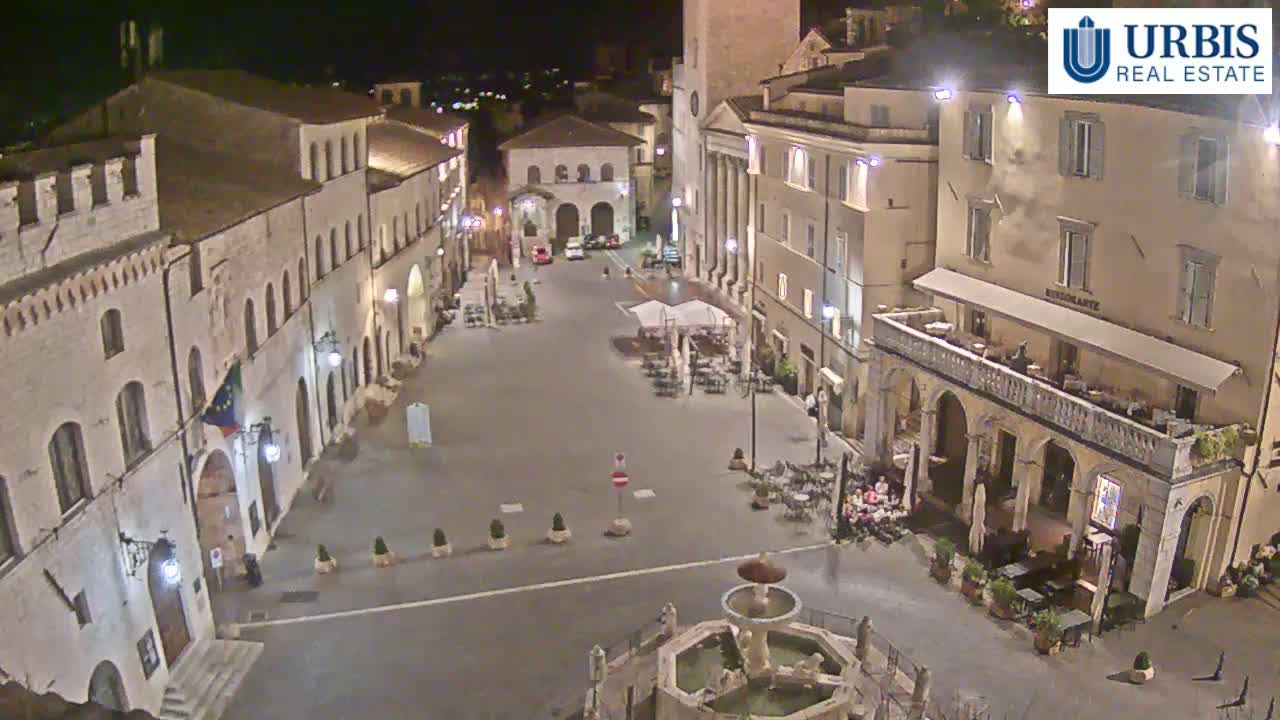 Assisi Piazza del Comune Square - Perugia, Umbria, Italy