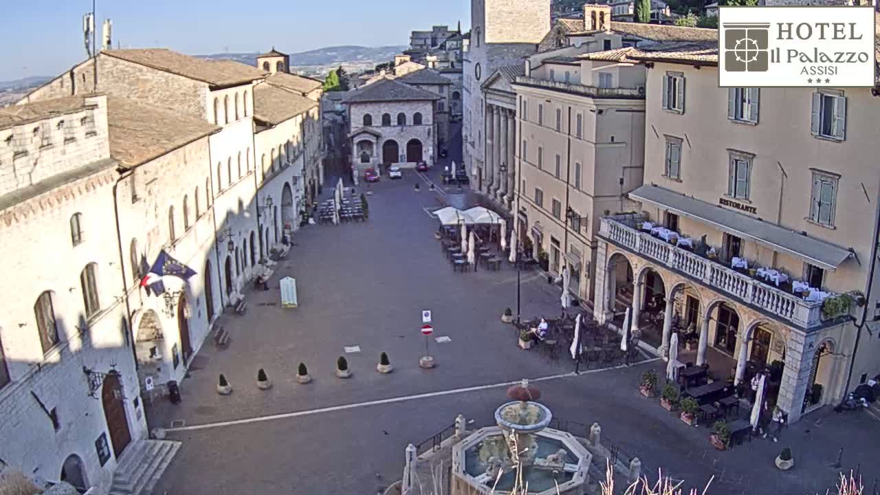 Assisi Piazza del Comune Square - Perugia, Umbria, Italy