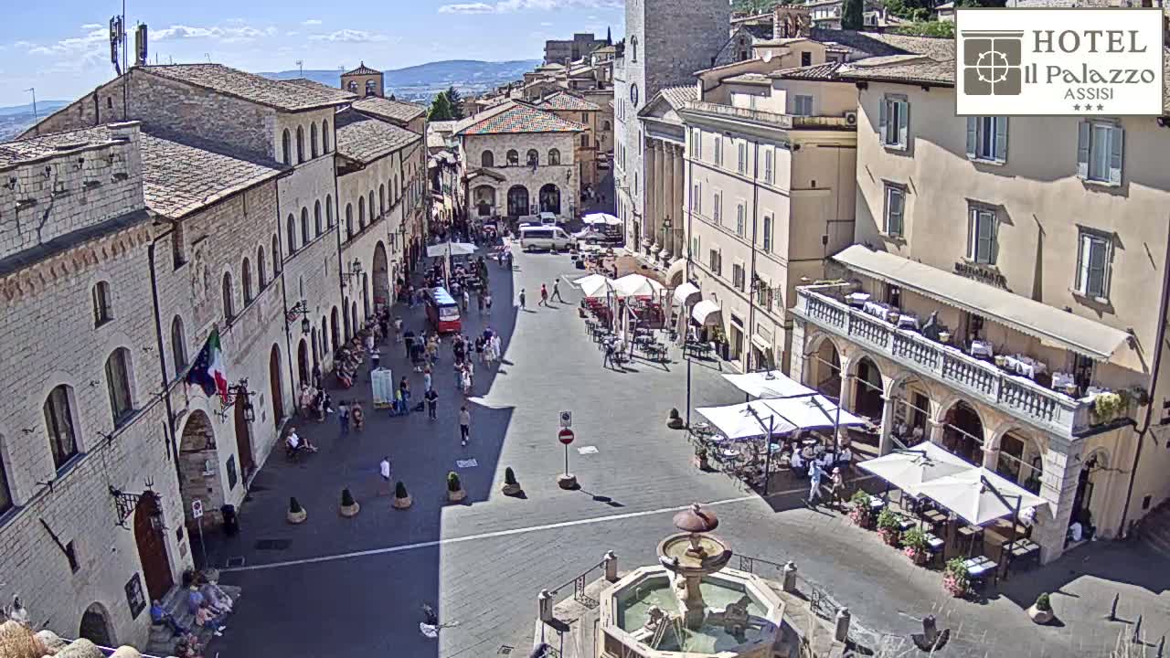 Assisi Piazza del Comune Square - Perugia, Umbria, Italy