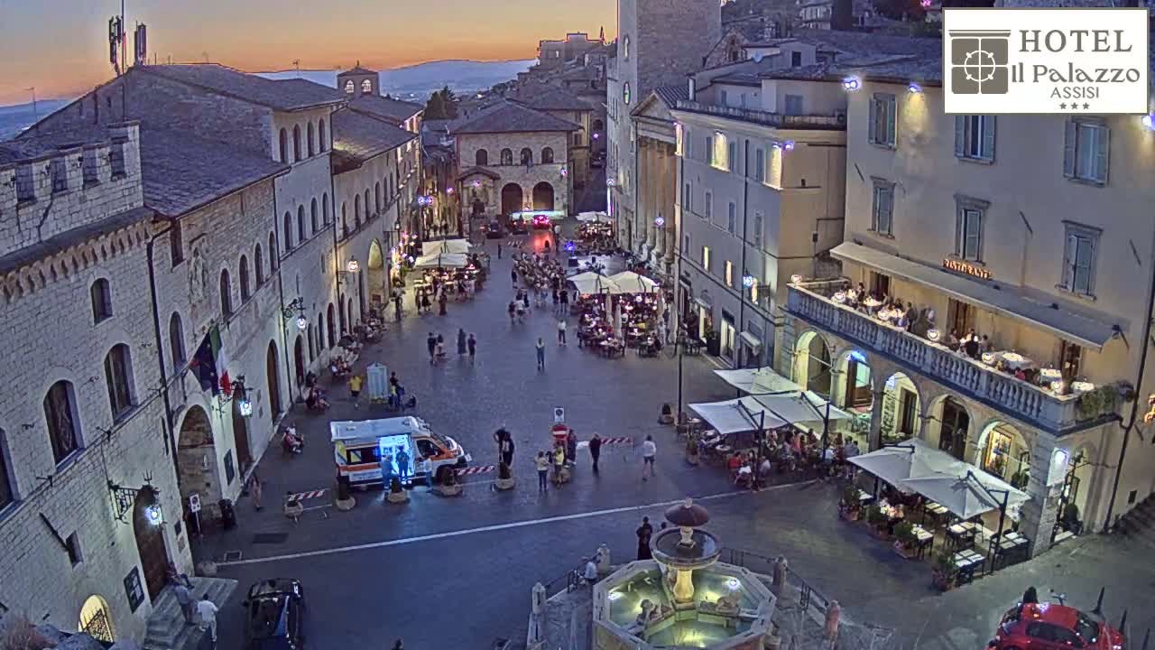 Assisi Piazza del Comune Square - Perugia, Umbria, Italy