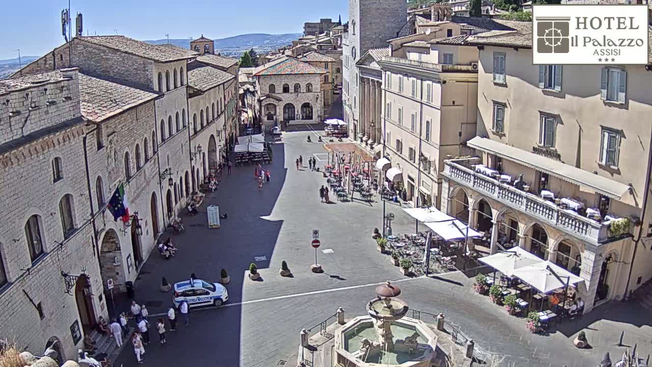 Assisi Piazza del Comune Square - Perugia, Umbria, Italy