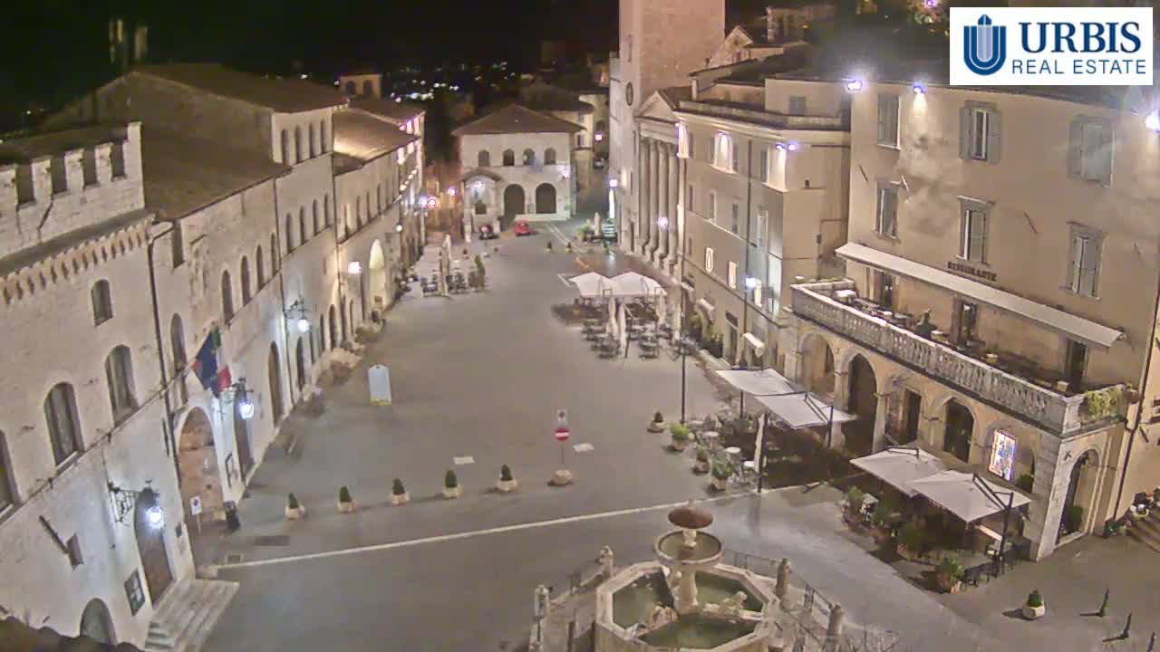 Assisi Piazza del Comune Square - Perugia, Umbria, Italy