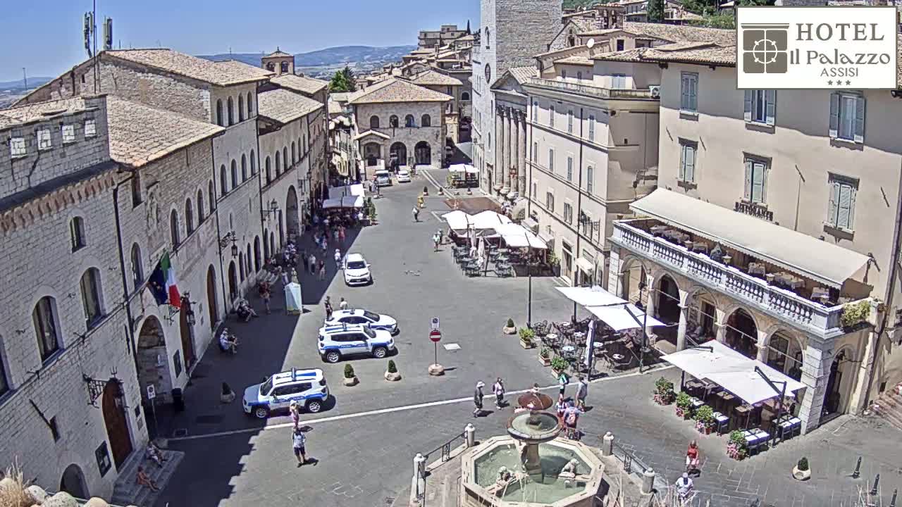 Assisi Piazza del Comune Square - Perugia, Umbria, Italy