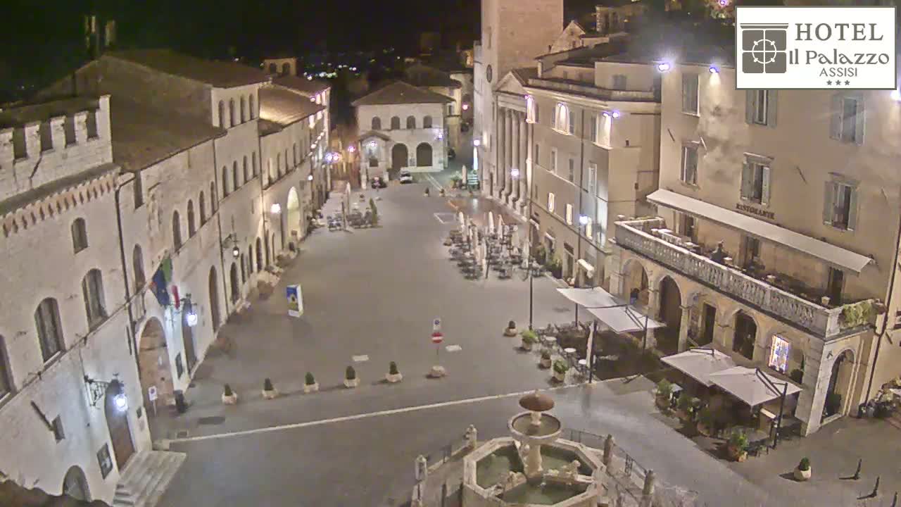 Assisi Piazza del Comune Square - Perugia, Umbria, Italy