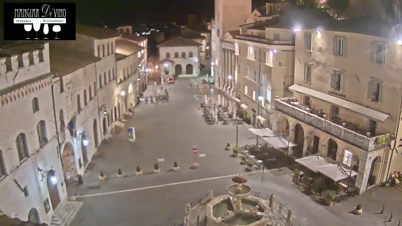 Assisi Piazza del Comune Square - Perugia, Umbria, Italy