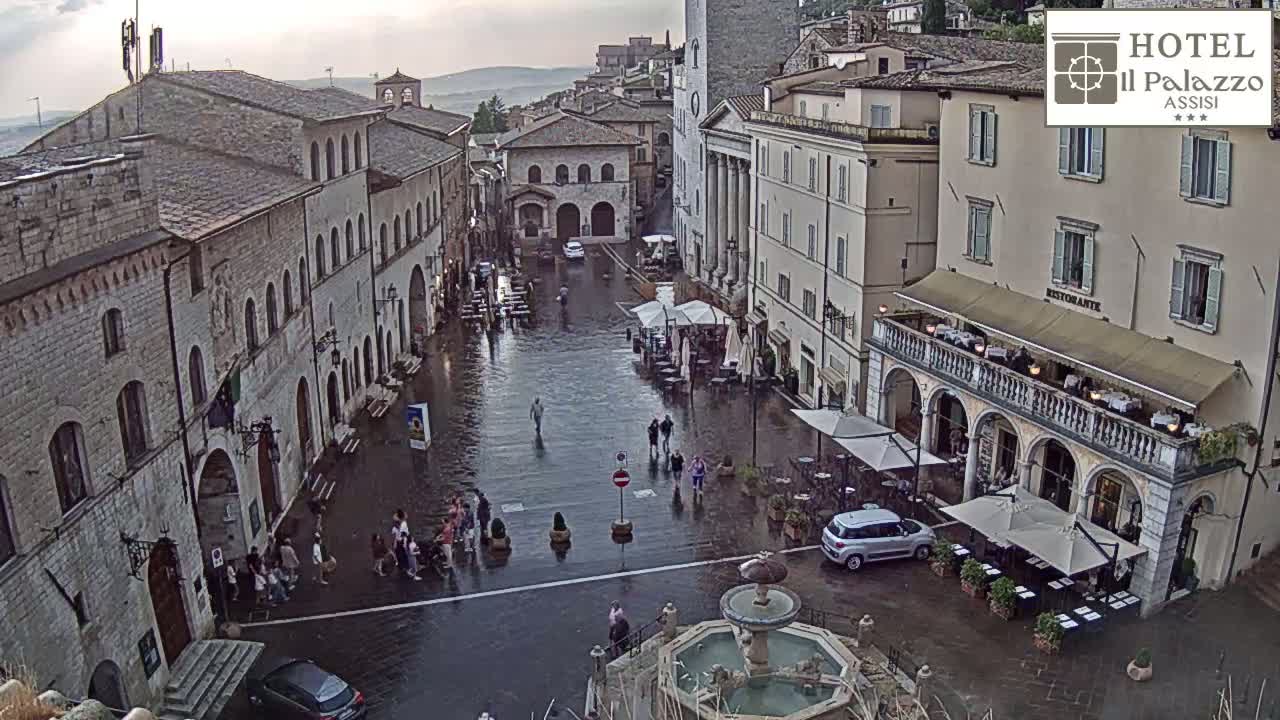 Assisi Piazza del Comune Square - Perugia, Umbria, Italy