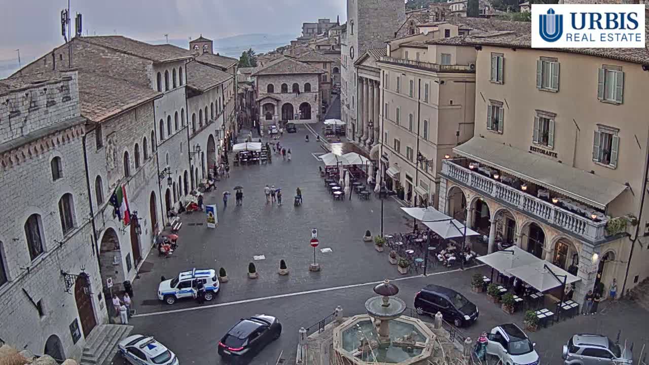 Assisi Piazza del Comune Square - Perugia, Umbria, Italy