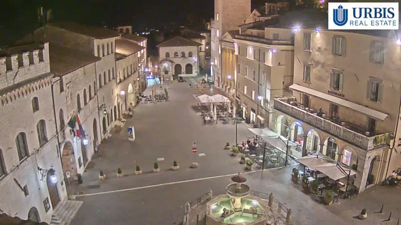 Assisi Piazza del Comune Square - Perugia, Umbria, Italy
