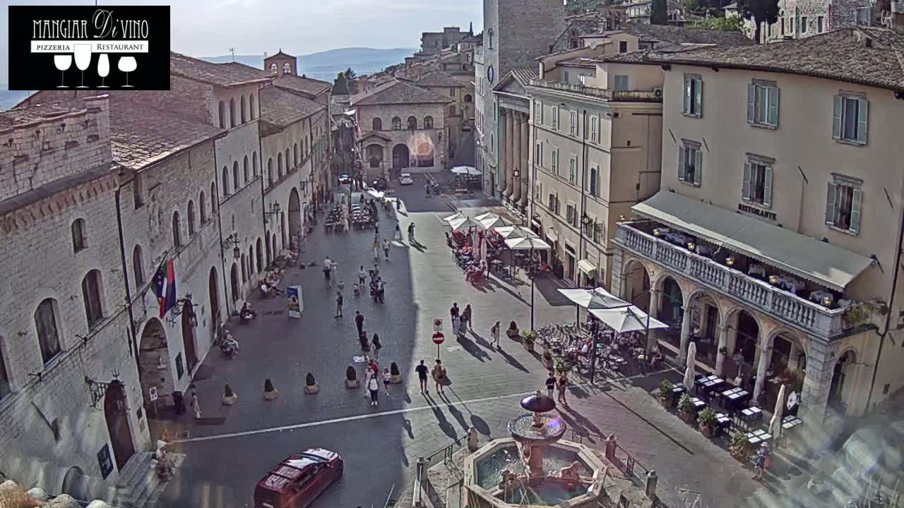 Assisi Piazza del Comune Square - Perugia, Umbria, Italy