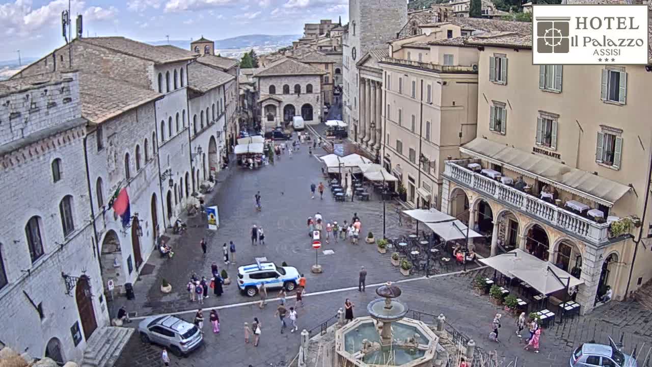Assisi Piazza del Comune Square - Perugia, Umbria, Italy