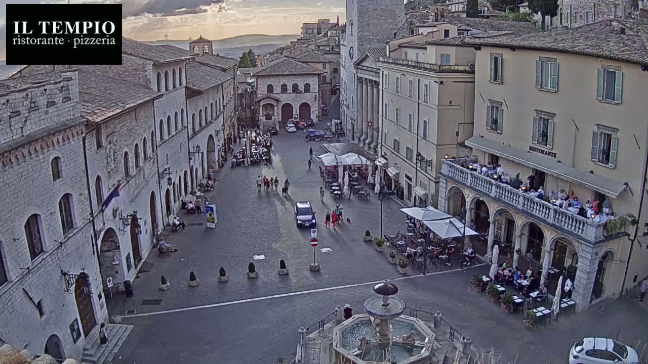 Assisi Piazza del Comune Square - Perugia, Umbria, Italy