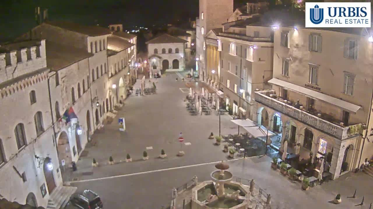Assisi Piazza del Comune Square - Perugia, Umbria, Italy