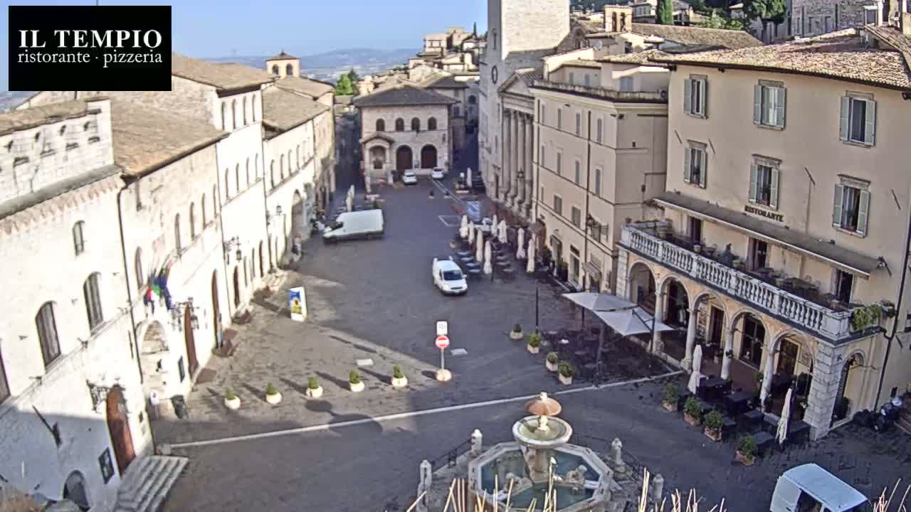 Assisi Piazza del Comune Square - Perugia, Umbria, Italy