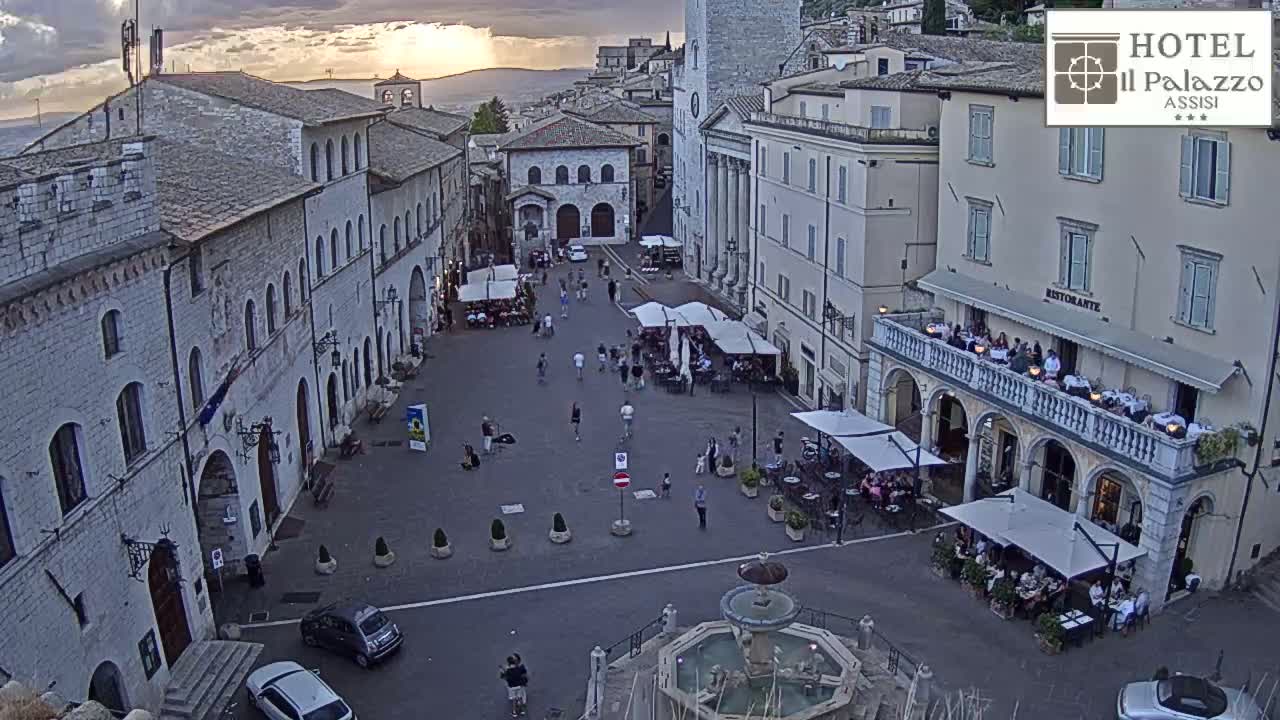 Assisi Piazza del Comune Square - Perugia, Umbria, Italy