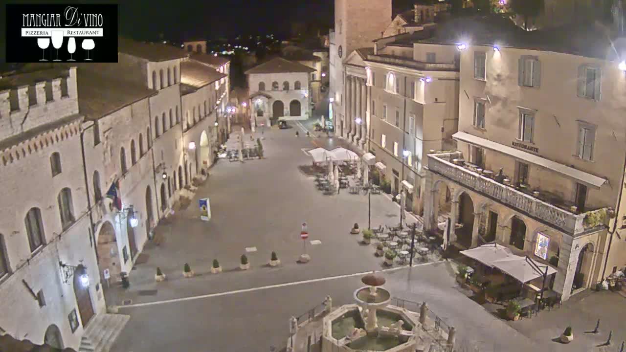 Assisi Piazza del Comune Square - Perugia, Umbria, Italy