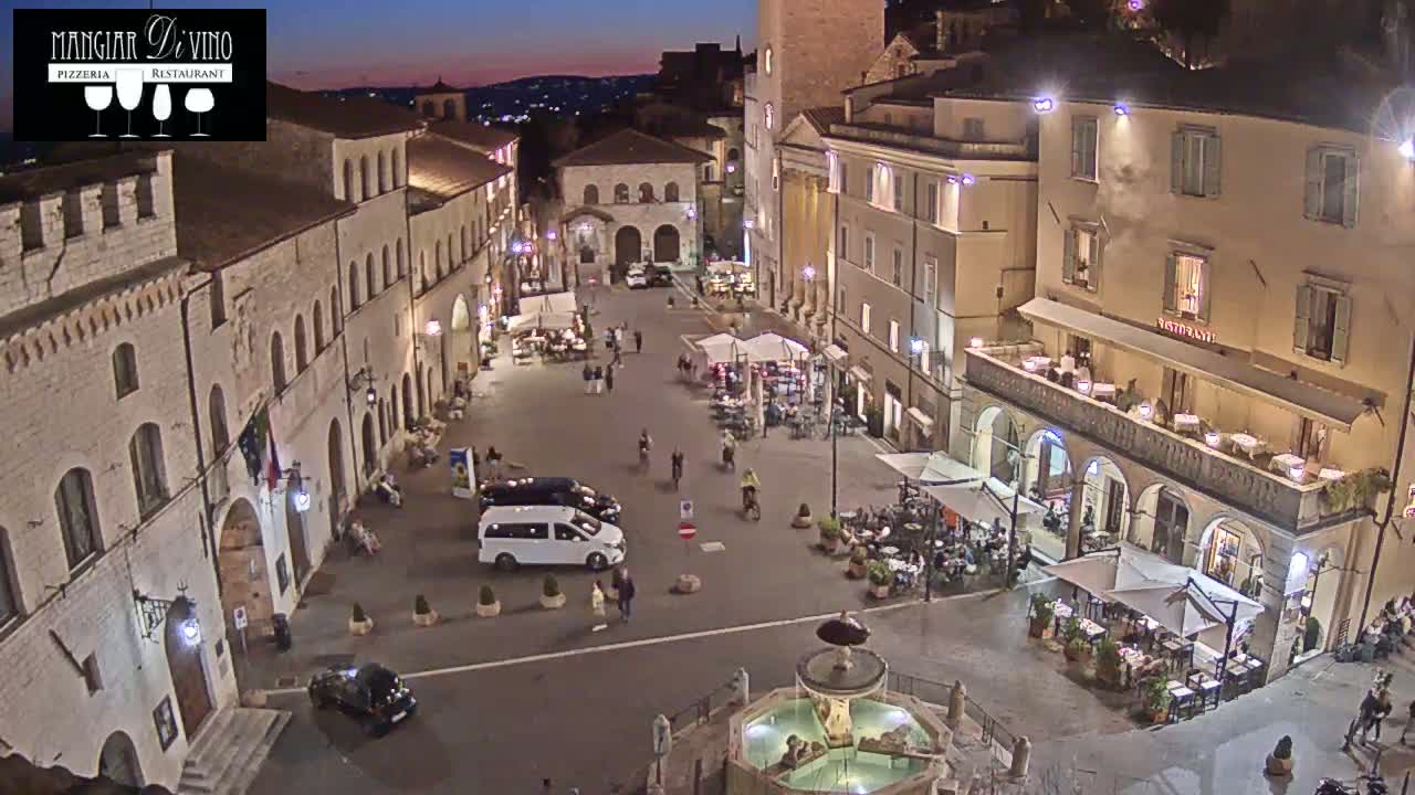 Assisi Piazza del Comune Square - Perugia, Umbria, Italy