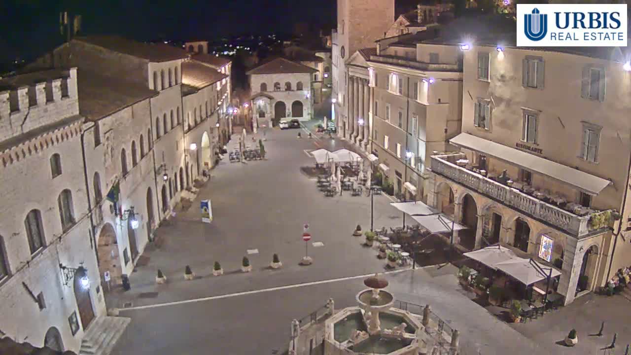 Assisi Piazza del Comune Square - Perugia, Umbria, Italy