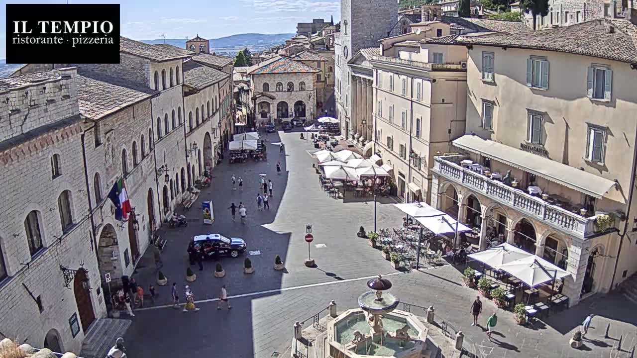 Assisi Piazza del Comune Square - Perugia, Umbria, Italy