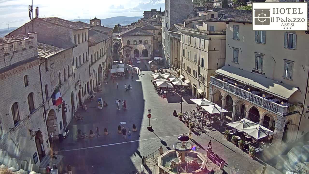 Assisi Piazza del Comune Square - Perugia, Umbria, Italy