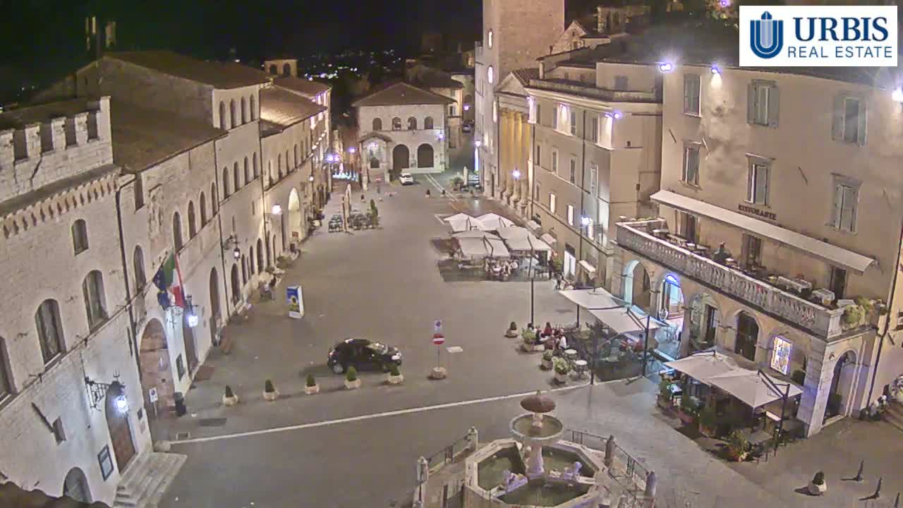 Assisi Piazza del Comune Square - Perugia, Umbria, Italy