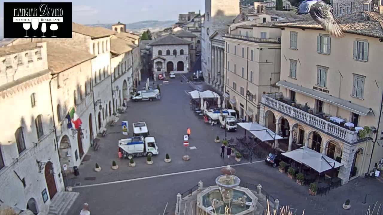 Assisi Piazza del Comune Square - Perugia, Umbria, Italy