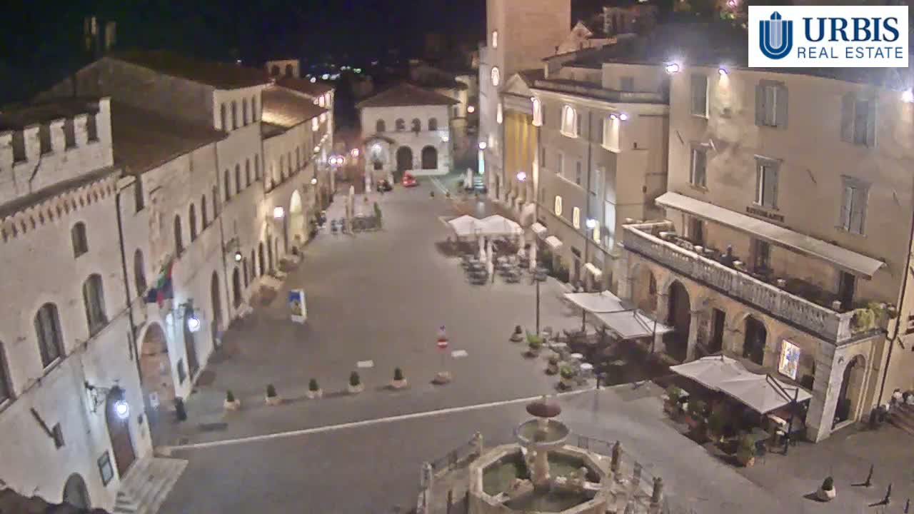 Assisi Piazza del Comune Square - Perugia, Umbria, Italy