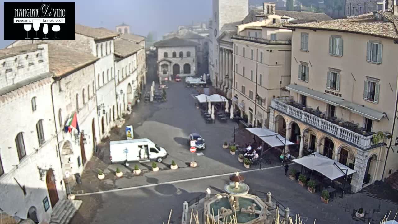 Assisi Piazza del Comune Square - Perugia, Umbria, Italy