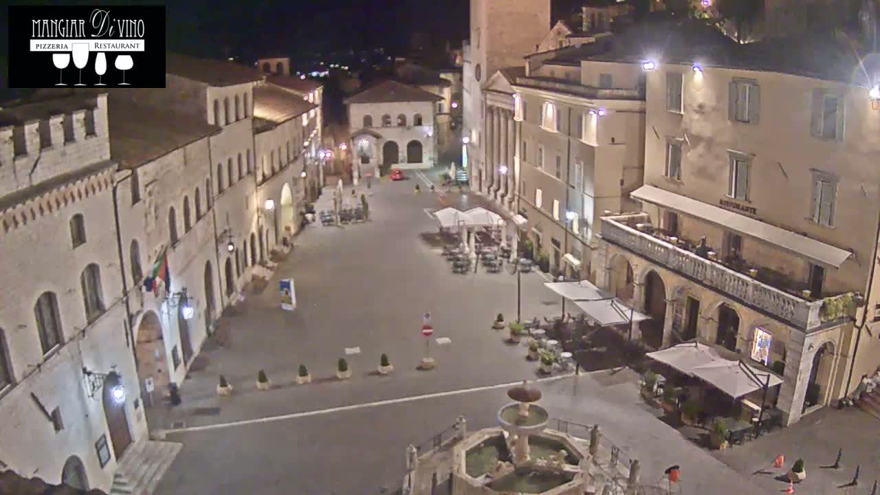 Assisi Piazza del Comune Square - Perugia, Umbria, Italy
