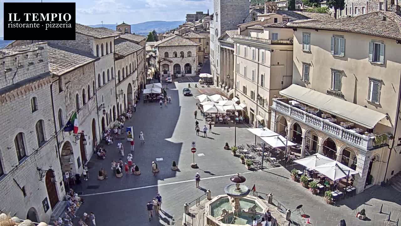 Assisi Piazza del Comune Square - Perugia, Umbria, Italy