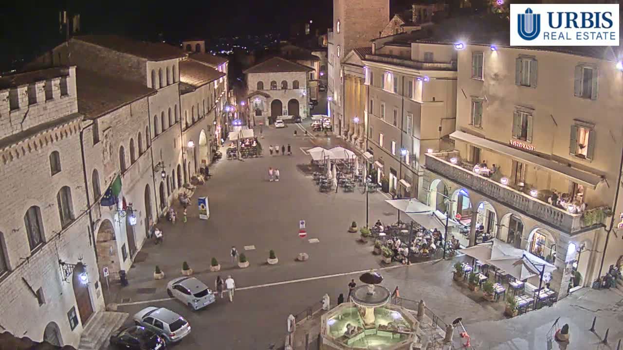 Assisi Piazza del Comune Square - Perugia, Umbria, Italy