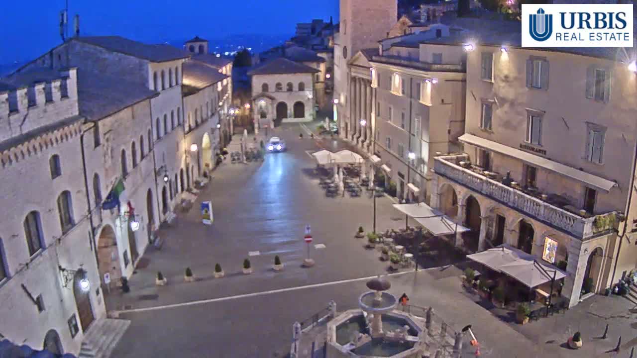 Assisi Piazza del Comune Square - Perugia, Umbria, Italy