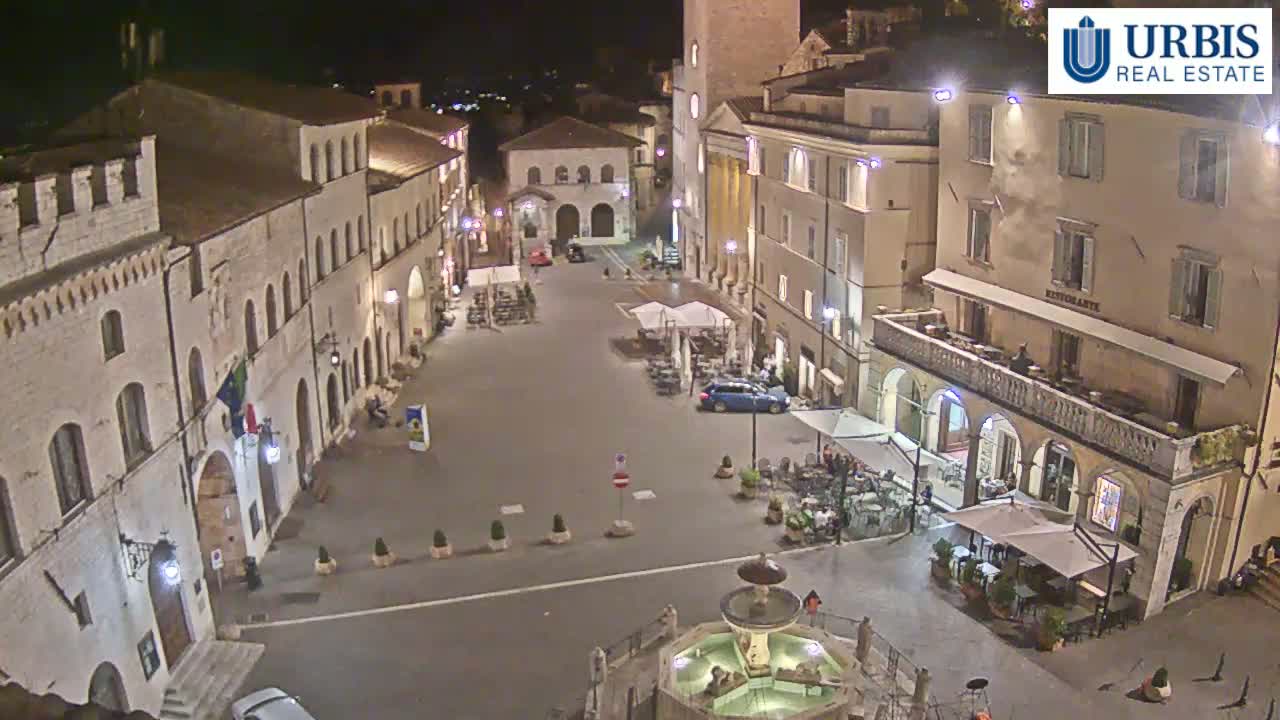 Assisi Piazza del Comune Square - Perugia, Umbria, Italy