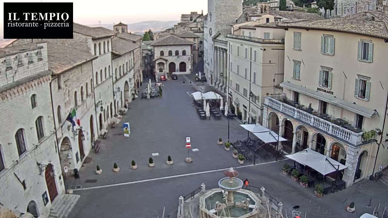 Assisi Piazza del Comune Square - Perugia, Umbria, Italy