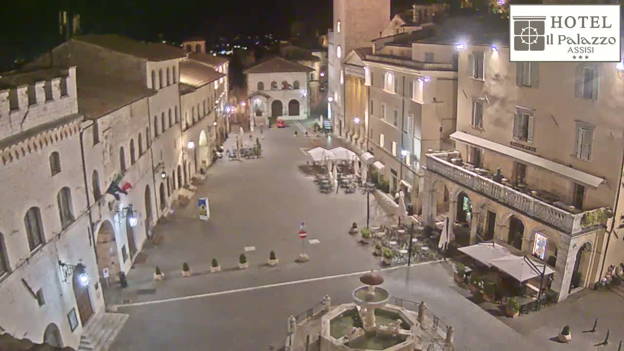 Assisi Piazza del Comune Square - Perugia, Umbria, Italy