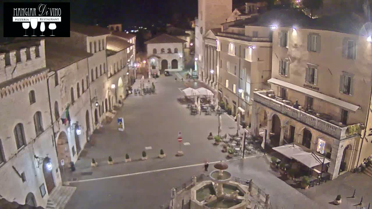 Assisi Piazza del Comune Square - Perugia, Umbria, Italy