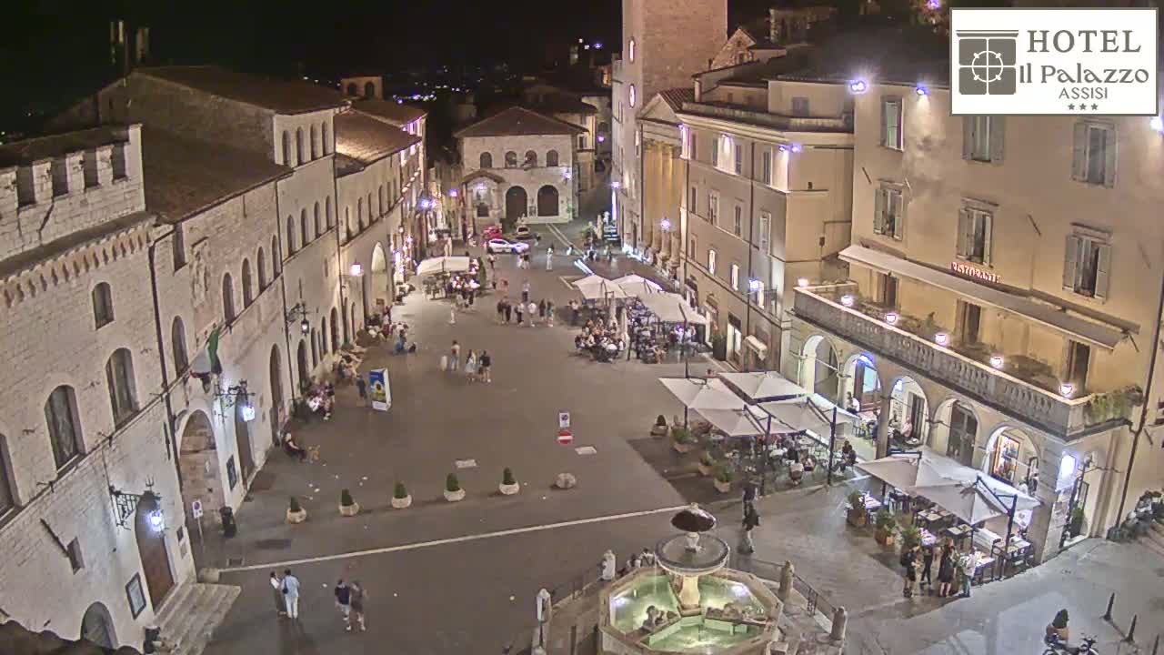 Assisi Piazza del Comune Square - Perugia, Umbria, Italy