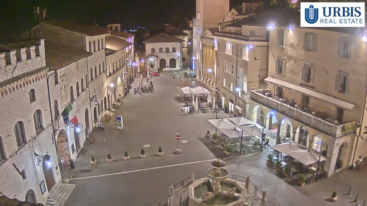 Assisi Piazza del Comune Square - Perugia, Umbria, Italy