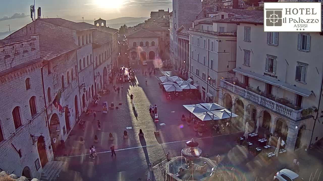 Assisi Piazza del Comune Square - Perugia, Umbria, Italy