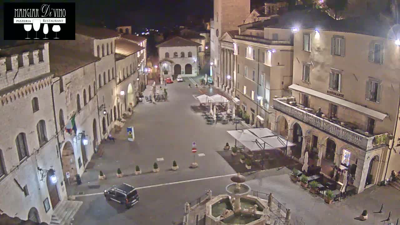 Assisi Piazza del Comune Square - Perugia, Umbria, Italy