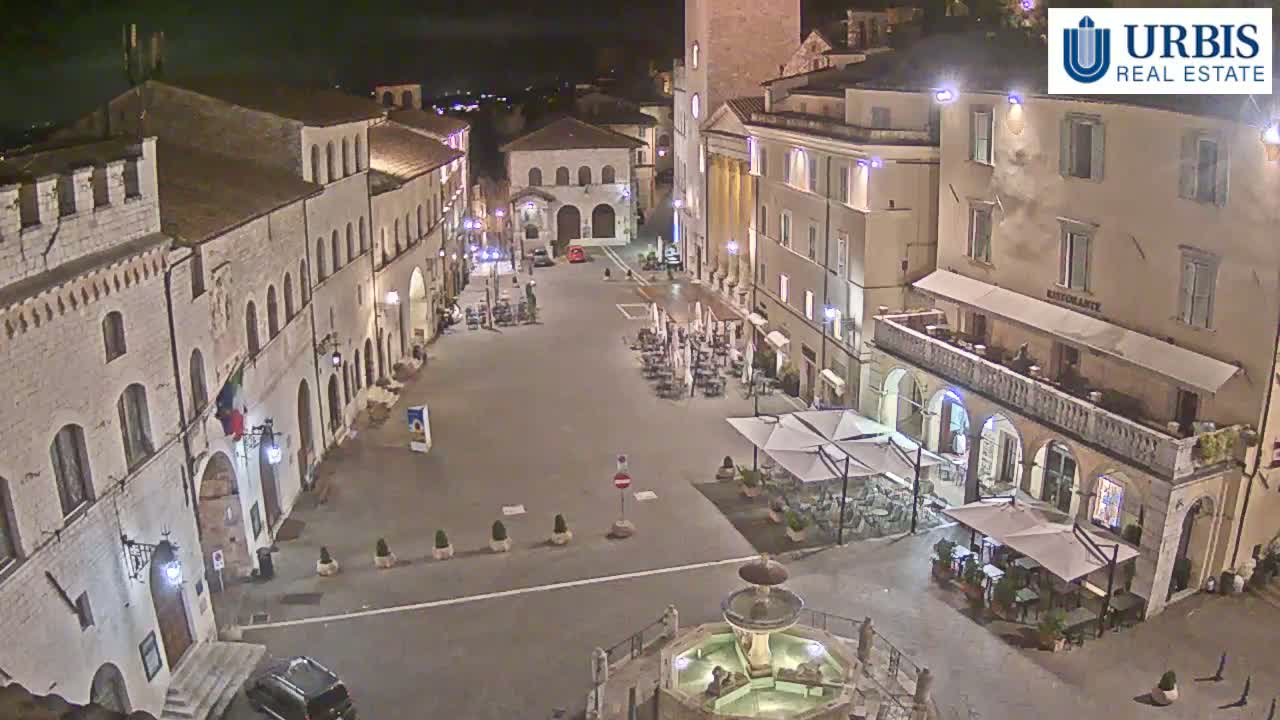 Assisi Piazza del Comune Square - Perugia, Umbria, Italy