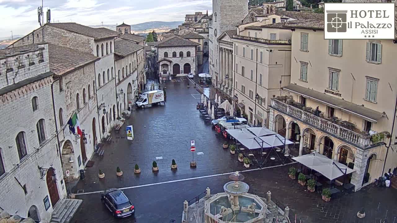 Assisi Piazza del Comune Square - Perugia, Umbria, Italy