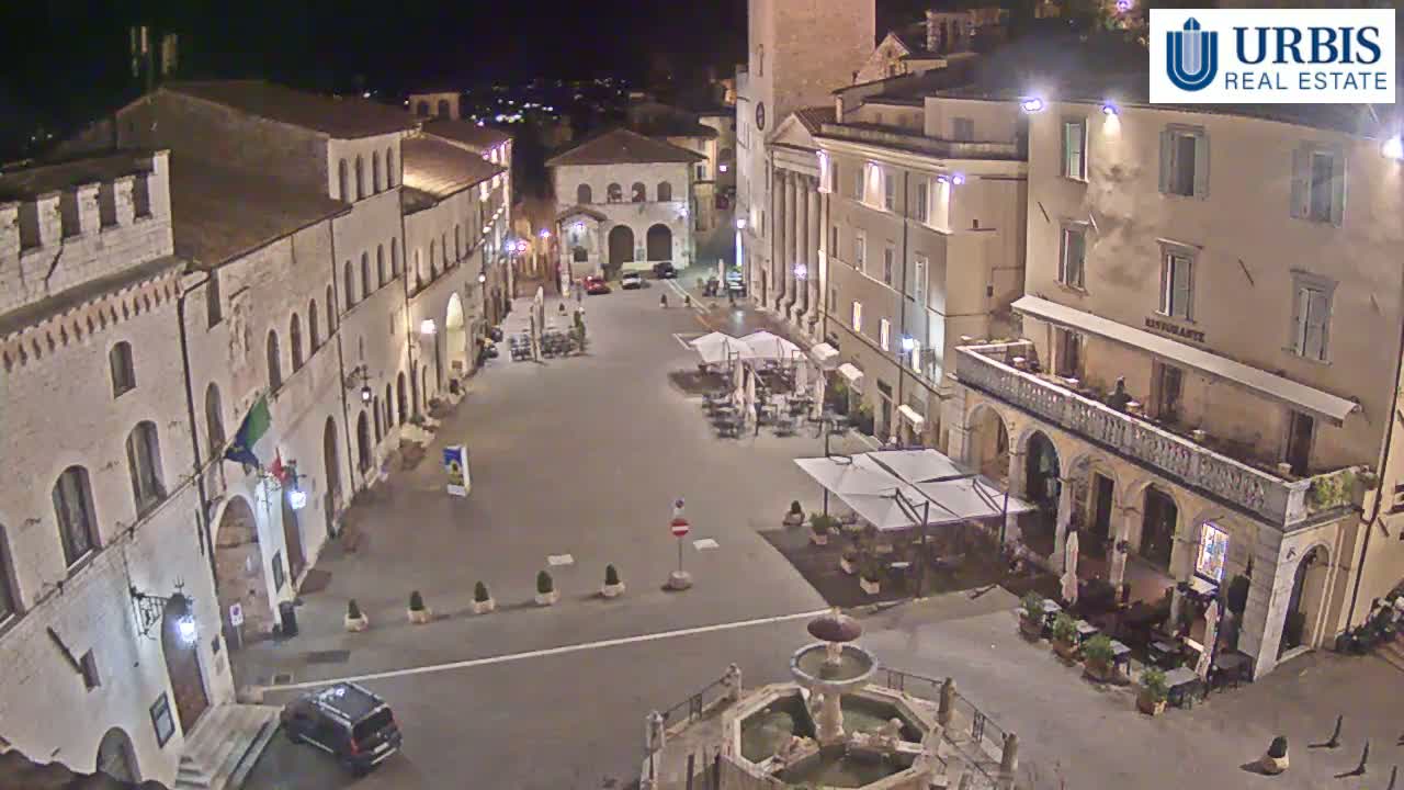 Assisi Piazza del Comune Square - Perugia, Umbria, Italy