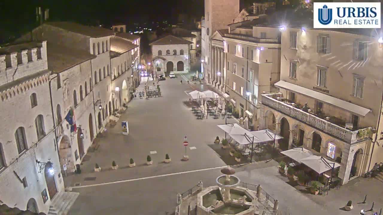 Assisi Piazza del Comune Square - Perugia, Umbria, Italy
